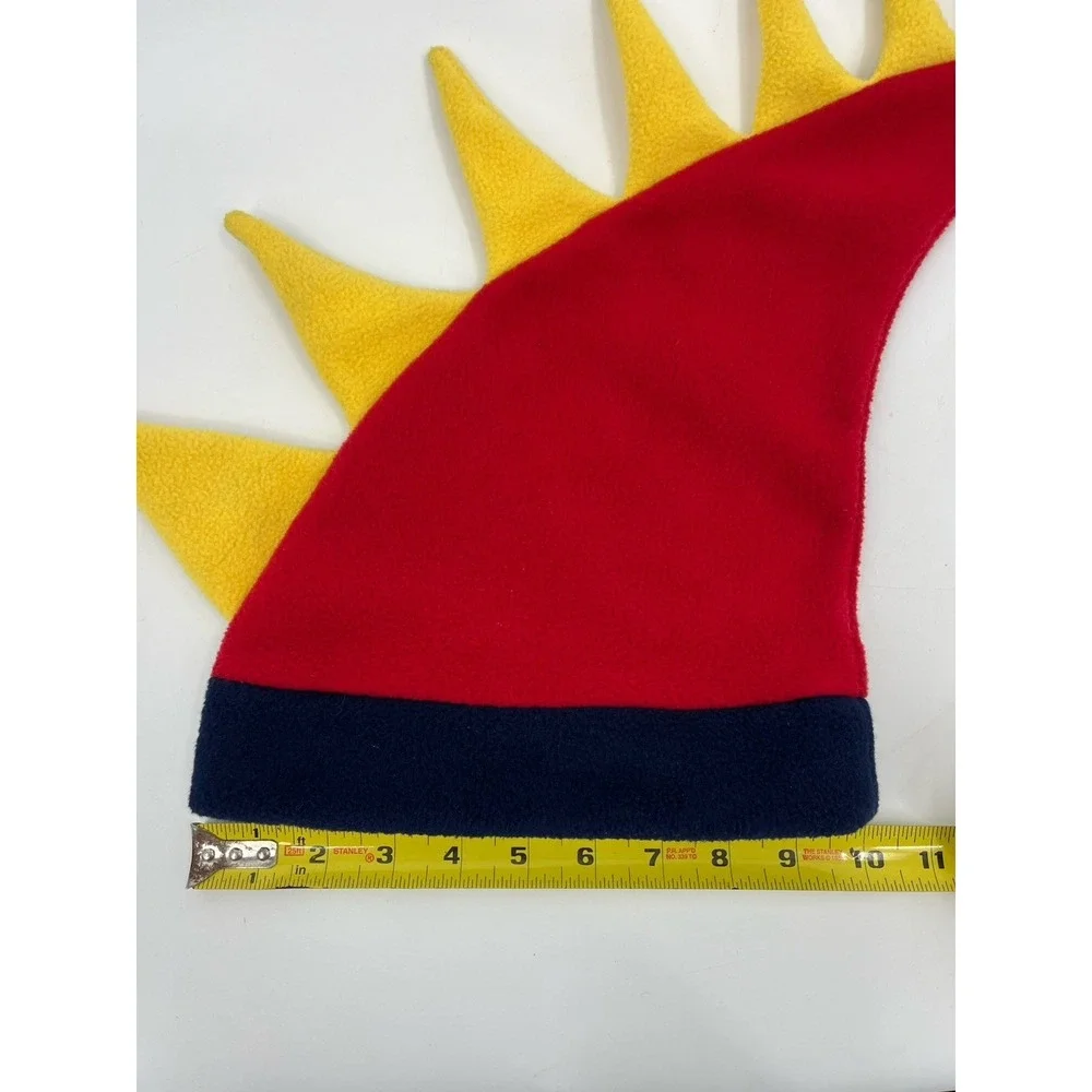 Vintage Lands End Fleece Dragon Dinosaur Hat Youth Size Medium Polartec